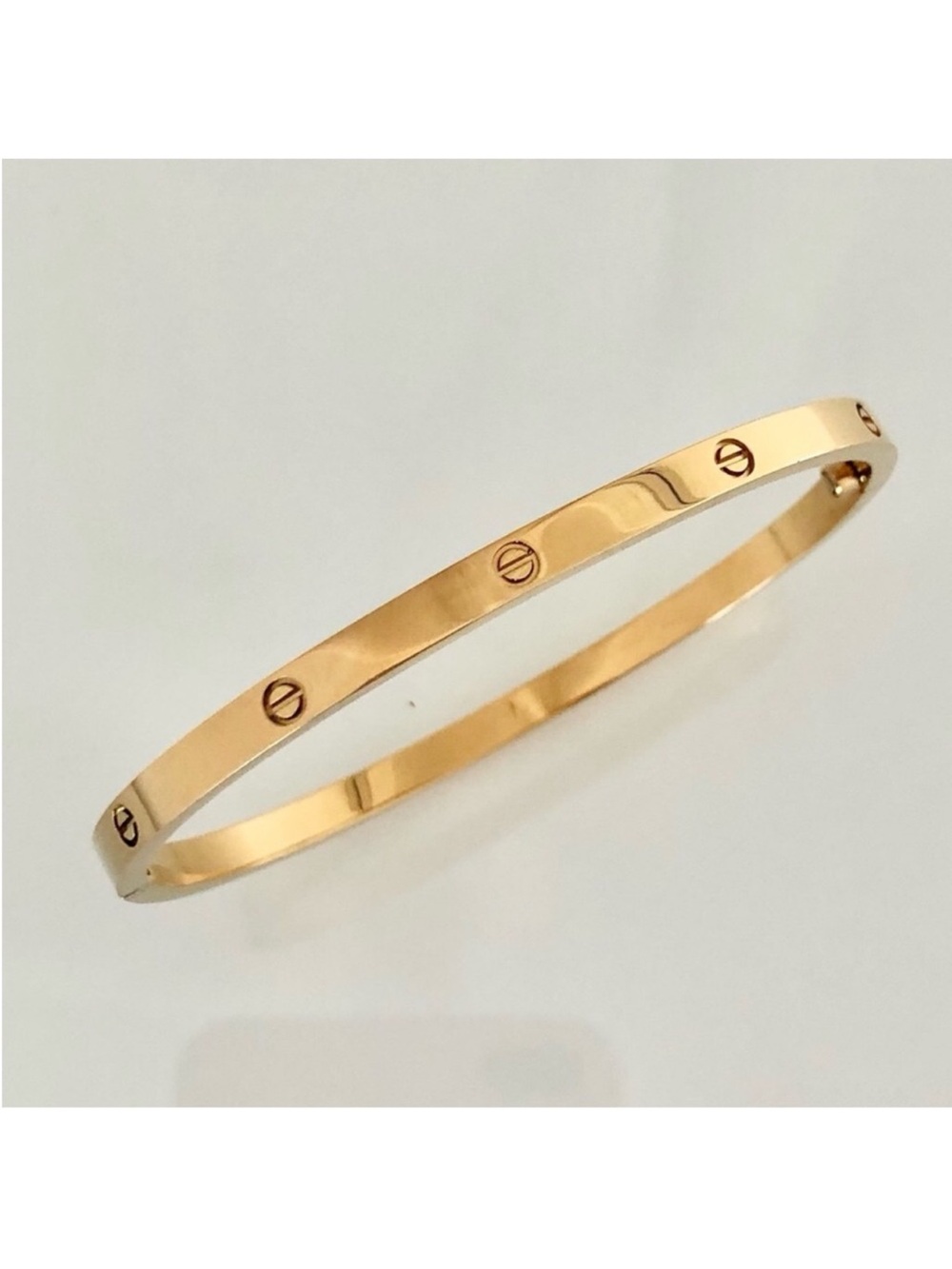 Generic Thin Gold Screw Cuff Bangle Bracelet with Screwdriver - Picture 7 of 10